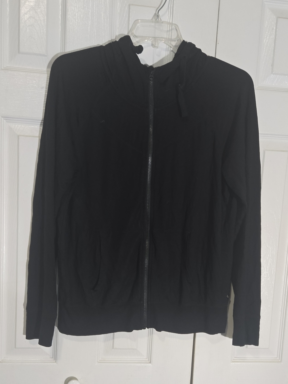 Zella Black Full-Zip Hoodie Lightweight Active Jacket XL